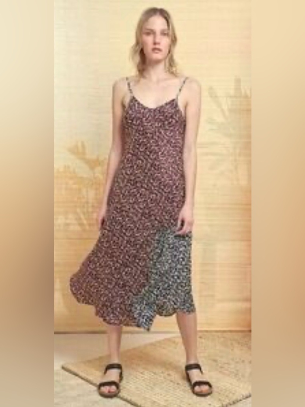 Apiece Apart Lilas Slip Dress Floral Patchwork NWOT
Sz 4